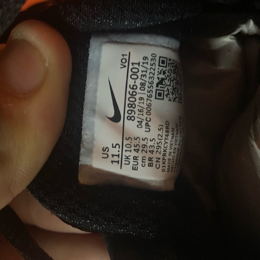 Nike lunar fingertrap TR men’s black training shoe - Picture 6 of 6